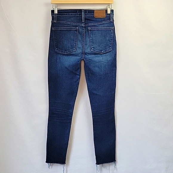Madewell Jeans 9" High Rise Button Fly Frayed Cuffs Size 27T - Picture 3 of 13